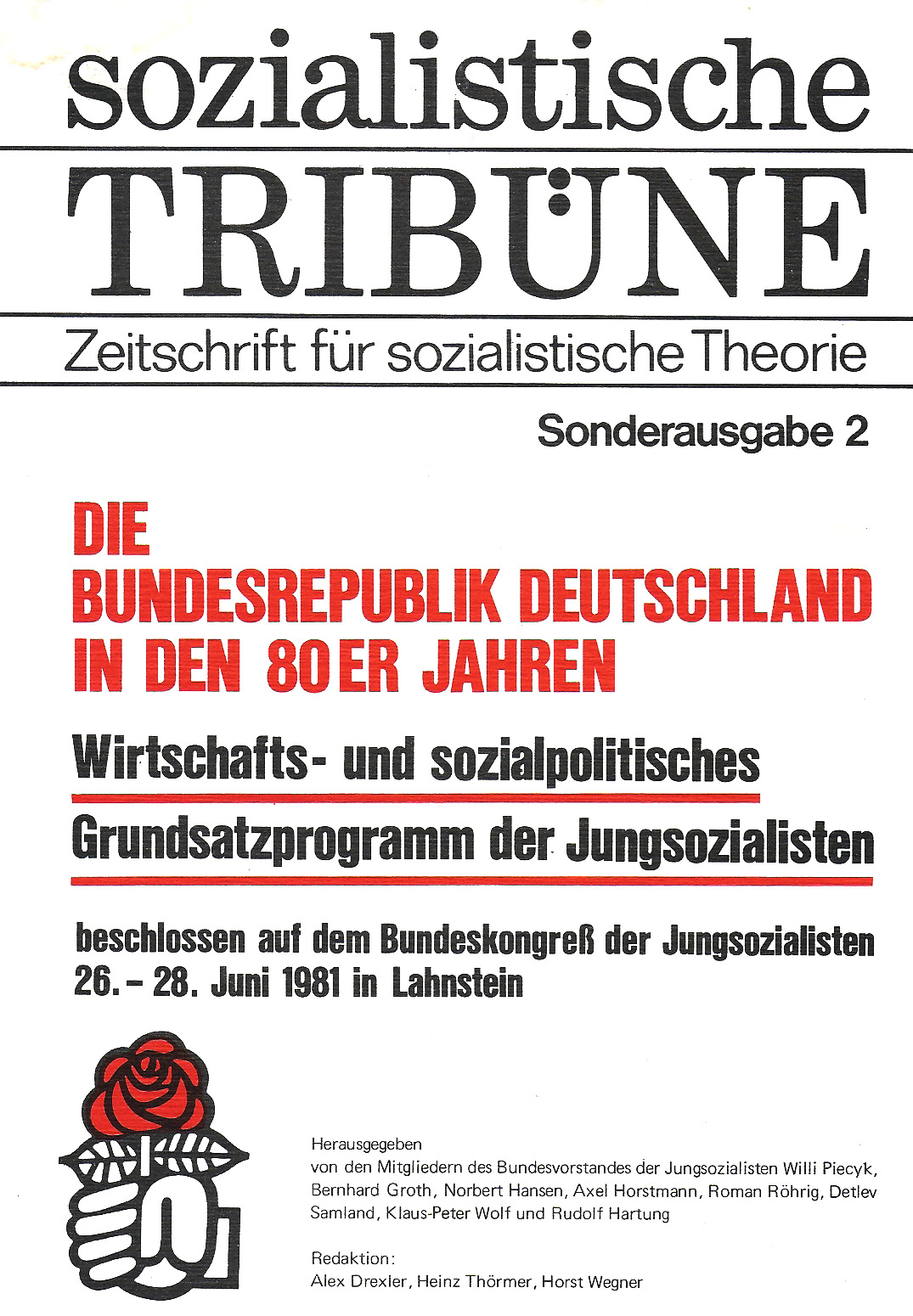 1981 Juso Grundsatzprogramm