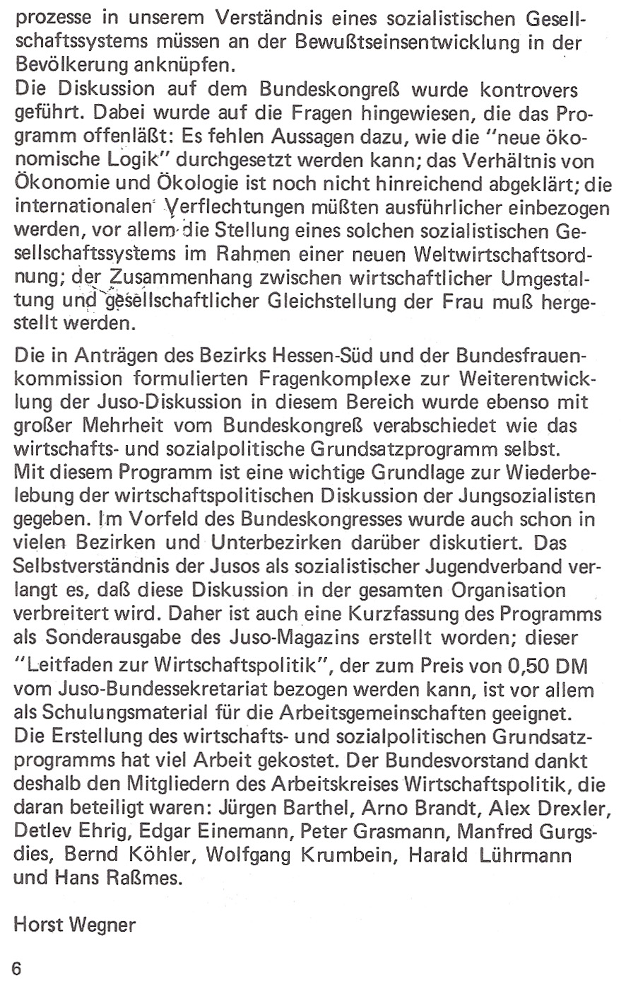 1981 Juso-Programm Vorwort 2