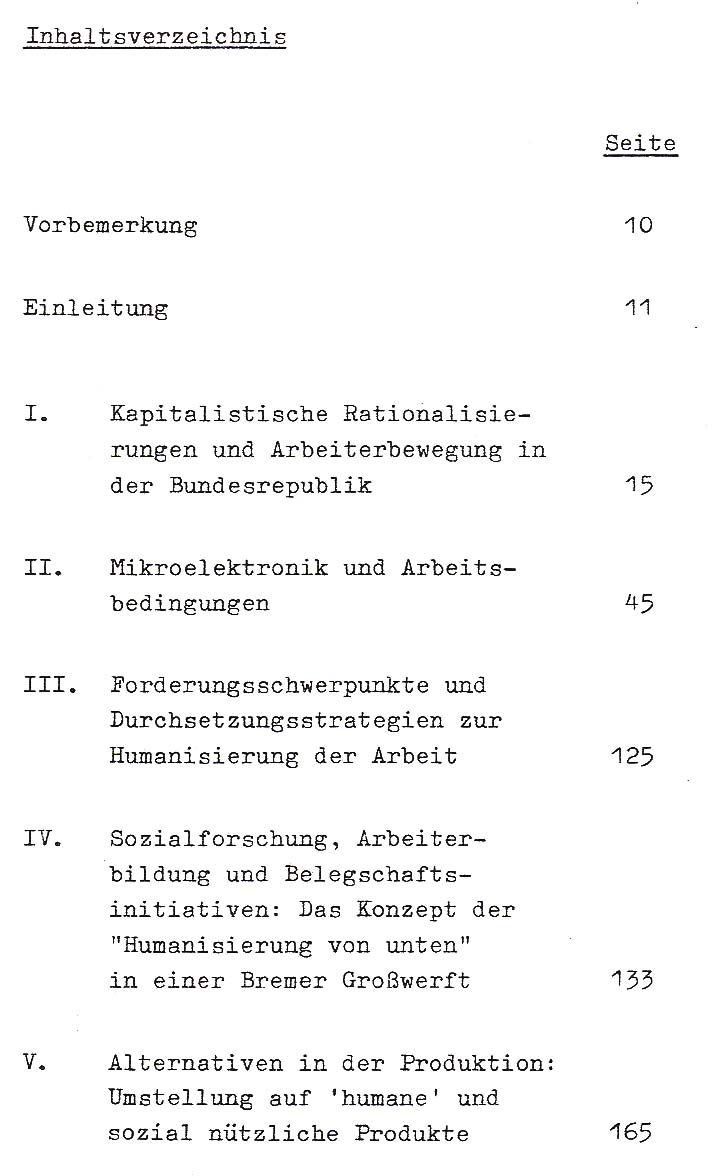1982 Mikroelektronik Inhalt