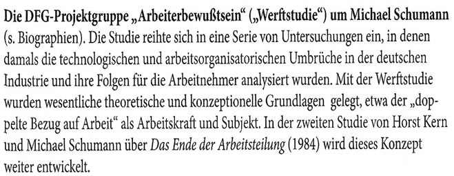 Werftprojekt - Relevanz eins