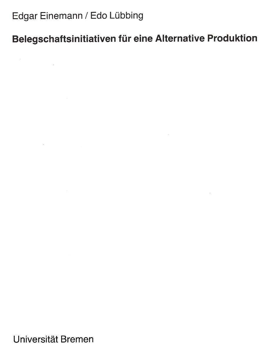 Titelbild Broschüre Alternative Produktion