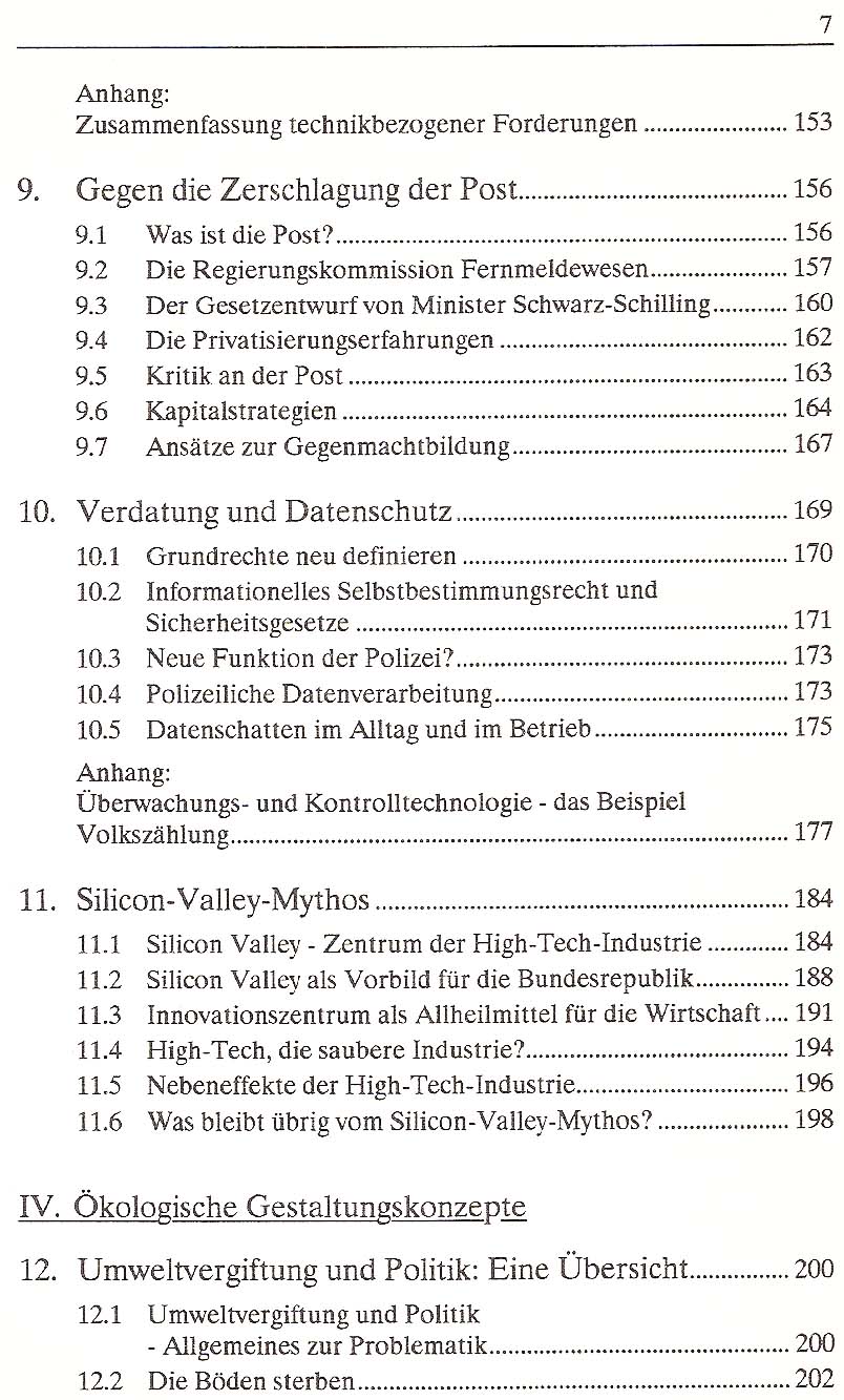 1988 Technologiepolitik Inhalt 3