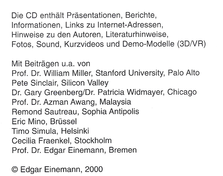 Inhalt CD Electronic Communities